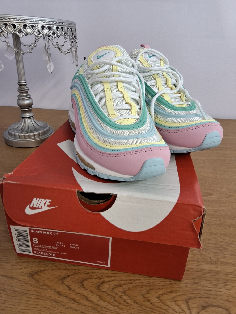 Womens Nike Air Max 97 Easter/Pastel Colors Multicolor Low Top Lace-up Size 8 - Picture 10 of 10